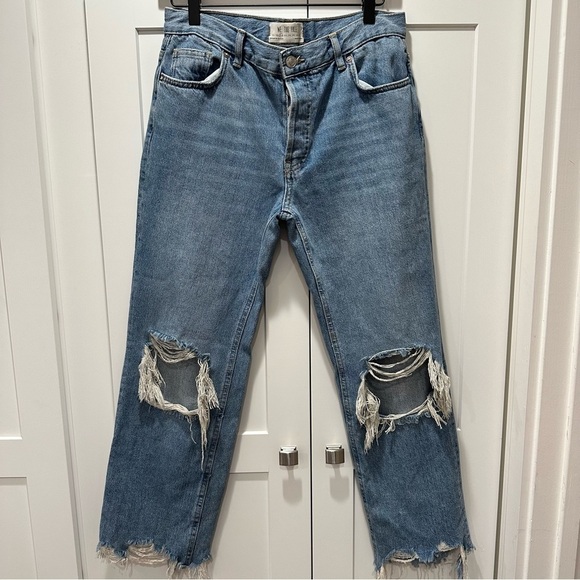 We The Free Maggie Mid-Rise Straight-Leg Jeans Size 26 - Picture 5 of 12
